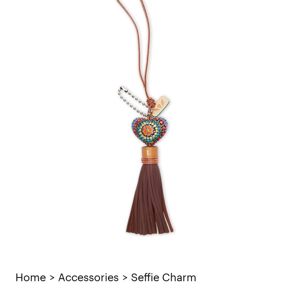 Colorful Heart Tassel Necklace